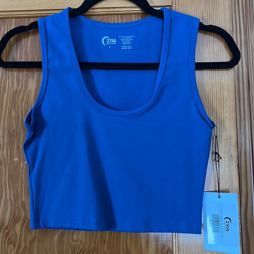Zyia Stronger Tank NWT peacock (teal-blue) Size S